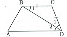 Tứ giác ABCD có BC = CD và DB là tia phân giác của góc D (ảnh 1)