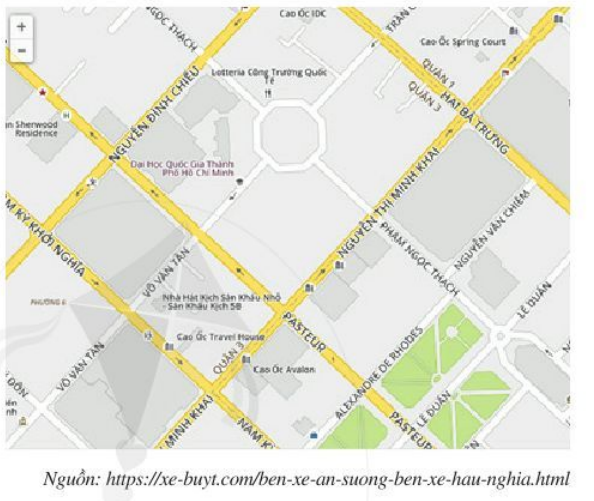 Quan sát một phần bản đồ giao thông ở TP. Hồ Chí Minh (ảnh 1)