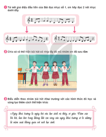 Âm nhạc lớp 7 Chủ đề 1: Ngày khai trường - Kết nối tri thức (ảnh 1)