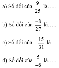 Vở bài tập Toán 7 Cánh diều Bài 1: Tập hợp Q các số hữu tỉ (ảnh 1)