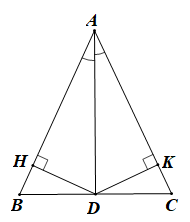 Sách bài tập Toán 7 Bài 9 (Kết nối tri thức): Tính chất ba đường phân giác của tam giác (ảnh 1)
