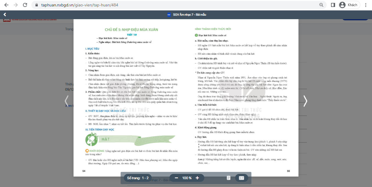 SGK Âm nhạc 7 Kết nối tri thức pdf | Tải PDF và xem trực tuyến (ảnh 1)