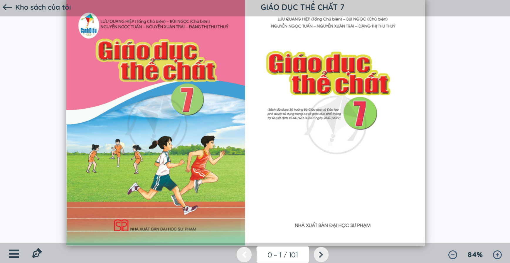 SGK Giáo dục thể chất 7 Cánh diều pdf | Tải PDF và xem trực tuyến | GDTC 7 (ảnh 1)