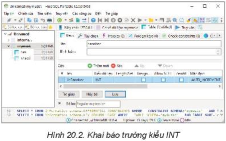 Lý thuyết Tin học 11 Bài 20 (Kết nối tri thức): Thực hành tạo lập các bảng có khoá ngoài (ảnh 1)