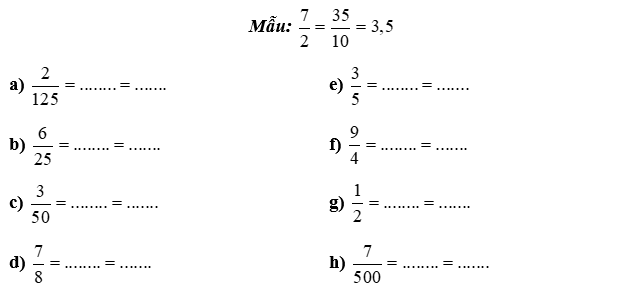 Bài tập cuối tuần Toán lớp 5 (Kết nối tri thức) Tuần 5 có đáp án (ảnh 1)