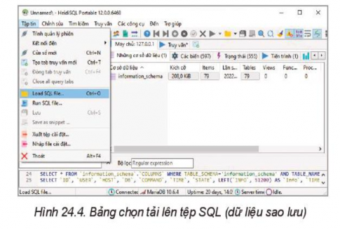 Lý thuyết Tin học 11 Bài 24 (Kết nối tri thức): Thực hành sao lưu dữ liệu (ảnh 1)