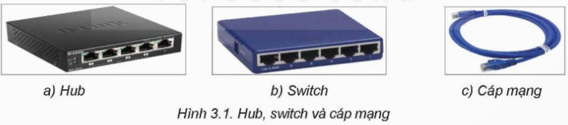 Lý thuyết Tin học 12 Bài 3 (Kết nối tri thức): Một số thiết bị mạng thông dụng (ảnh 1)