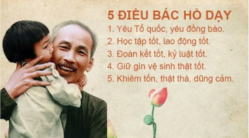 5 Điều Bác Hồ dạy thiếu niên, nhi đồng? Yêu Tổ quốc, yêu đồng bào... (ảnh 1)