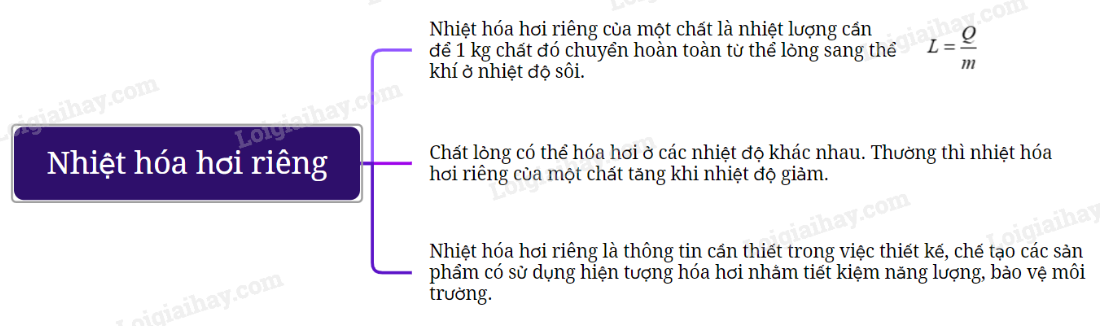 Lý thuyết Nhiệt hoá hơi riêng - Vật lí 12 Kết nối tri thức (ảnh 1)