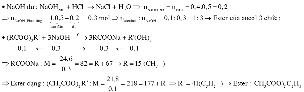 Thủy phân ester đa chức | Chuyên đề dạy thêm Hoá học 12 (chương trình mới) (ảnh 1)