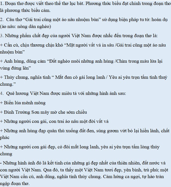 Đọc hiểu Việt Nam đất nước ta ơi (Nguyễn Đình Thi) có đáp án (ảnh 1)
