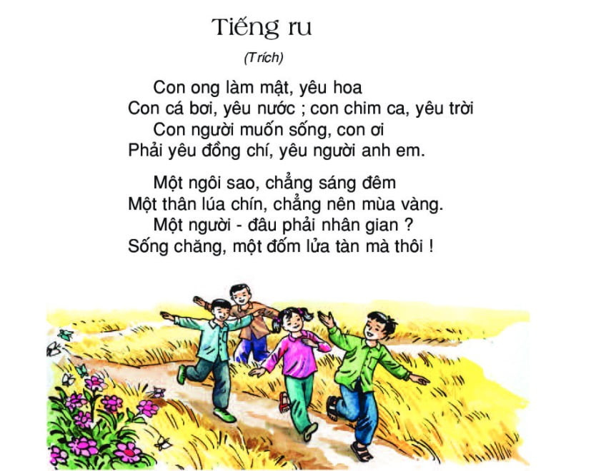 Đọc hiểu Tiếng ru (Tố Hữu) có đáp án (ảnh 1)