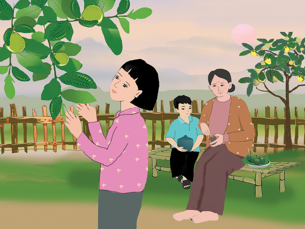 Đọc hiểu Vườn bà (Hoàng Anh Tuấn) có đáp án (ảnh 1)