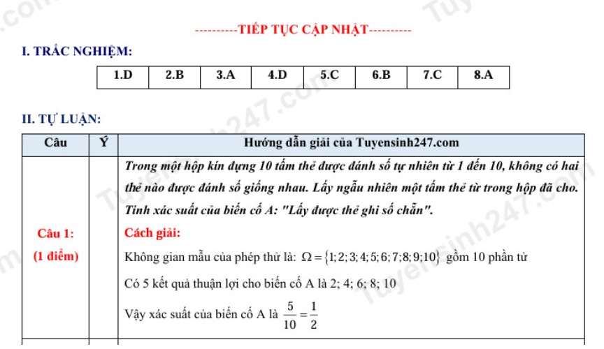 Đề thi vào 10 môn Toán chính thức Tỉnh Vĩnh Phúc (2025 - 2026) mới nhất kèm đáp án (ảnh 1)
