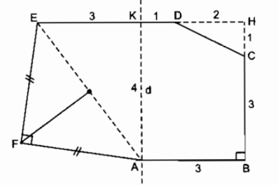 Cho hình lục giác ABCDEF, có AB = BC = 3cm và ED = 4cm (ảnh 1)