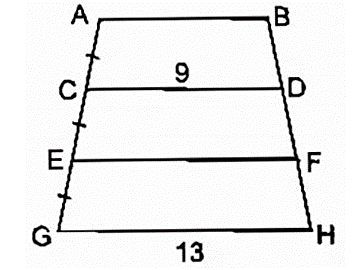 Trên hình bs.1, ta có AB // CD // EF // GH và AC = CE = EG (ảnh 1)