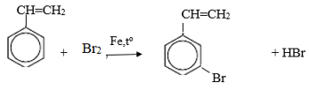 So sánh tính chất hoá học của etylbenzen với stiren (ảnh 1)