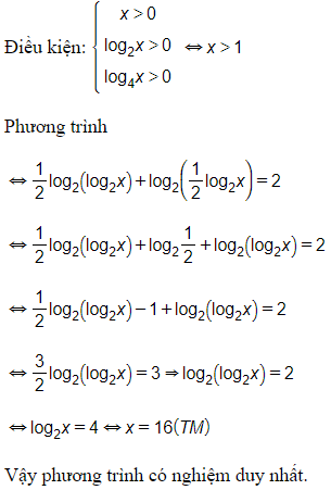 Trắc nghiệm Phương trình mũ và phương trình Logarit có đáp án - Toán lớp 12 (ảnh 1)