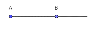 Cho hai điểm A, B: Vẽ tia AB và Vẽ tia BA (ảnh 1)