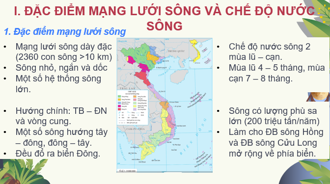 Giáo án điện tử Bài 7: Thuỷ văn Việt Nam| Bài giảng PPT Địa lí 8 Cánh diều (ảnh 1)