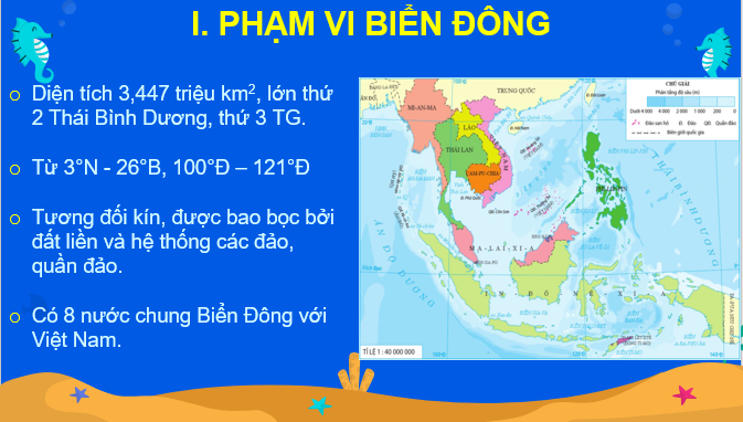 Giáo án điện tử Bài 11: Phạm vi Biển Đông: Các vùng biển của Việt Nam ở Biển Đông: Đặc điểm tự nhiên vùng biển đảo Việt Nam | Bài giảng PPT Địa lí 8 Cánh diều (ảnh 1)