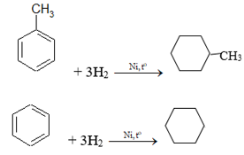 Toluen và benzen cùng phản ứng được với chất nào sau đây (ảnh 1)