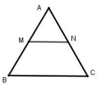 Trắc nghiệm Đường trung bình của tam giác, của hình thang có đáp án - Toán lớp 8 (ảnh 1)