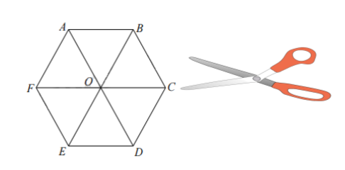 Với một lần cắt hoặc gấp, hãy tạo ra hình thang cân từ: Mảnh bìa có dạng hình tam giác đều (ảnh 1)