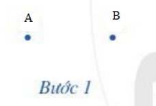 Cho hai điểm A, B: Vẽ tia AB và Vẽ tia BA (ảnh 1)