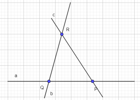 Cho ba điểm P, Q, R không thẳng hàng (ảnh 1)