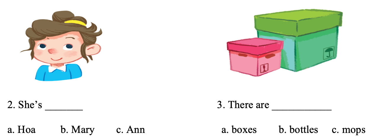 Đề thi Tiếng Anh lớp 1 Học kì 1 có đáp án (5 đề) (ảnh 1)