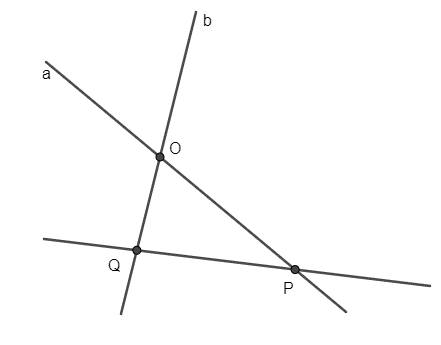 Vẽ hình theo cách diễn đạt sau: Đường thẳng AB và đường thẳng CD cắt nhau tại I (ảnh 1)