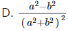 Cho số phức z = a + b i ( a b ≠ 0 ). Tìm phần thực của số phức w = 1 z 2 (ảnh 1)
