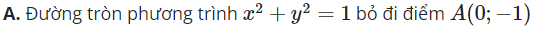 Xác định tập hợp các điểm biểu diễn số phức z thỏa mãn z − i / z + i  là số thực (ảnh 1)