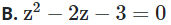 Phương trình nào dưới đây nhận hai số phức 1 + √ 2 i   và  1 − √ 2 i (ảnh 1)
