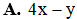 Kết quả của phép tính ( 2 x + y ) ( 2 x − y ) = (ảnh 1)