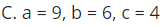 Xác định hệ số a, b, c biết rằng với mọi giá trị của x thì  (ax + 4)(x2 + bx – 1) = 9x3 + 58x2 + 15x + c (ảnh 1)