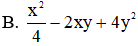 Khai triển  ( x 2 − 2 y ) 2  ta được (ảnh 1)