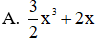 Chia đa thức (3x5y2 + 4x3y2 – 8x2y2)  cho đơn thức 2x2y2 ta được kết quả là (ảnh 1)