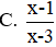 Phân thức  x 2 − 4 x + 3 x 2 − 6 x + 9  (với x ≠ 3)  bằng với phân thức nào sau đây (ảnh 1)