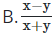 Rút gọn phân thức  x 2 − xy − x + y x 2 + xy − x − y    ta được phân thức có mẫu là (ảnh 1)
