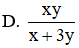 Kết quả rút gọn của phân thức  6x 2 y 3 (x + 3y) 18x 2 y(x + 3y) 2  là (ảnh 1)