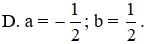 Tìm a, b sao cho  1 (x + 1)(x − 1) = a x + 1 + b x − 1 (ảnh 1)