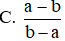 Kết quả của tổng  a − 2 a − b + b − 2 b − a  là (ảnh 1)