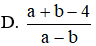 Kết quả của tổng  a − 2 a − b + b − 2 b − a  là (ảnh 1)