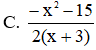 Điền vào chỗ trống: 2x − 6 x + 3 − .... = x + 1 2 (ảnh 1)