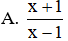 Tìm biểu thức Q, biết  5 x x 2 + 2 x + 1 . Q = x x 2 − 1 (ảnh 1)