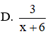 Thực hiện phép tính  x − 6 x 2 + 1 . 3 x 2 − 3 x + 3 x 2 − 36 + x − 6 x 2 + 1 . 3 x x 2 − 36  ta được kết quả là (ảnh 1)