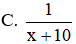 Kết quả của phép tính  1 x + 1 x ( x + 1 ) + ... + 1 ( x + 9 ) ( x + 10 )   là (ảnh 1)