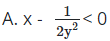 Bất phương trình nào sau đây là bất phương trình bậc nhất một ẩn? Hãy chọn câu đúng (ảnh 1)